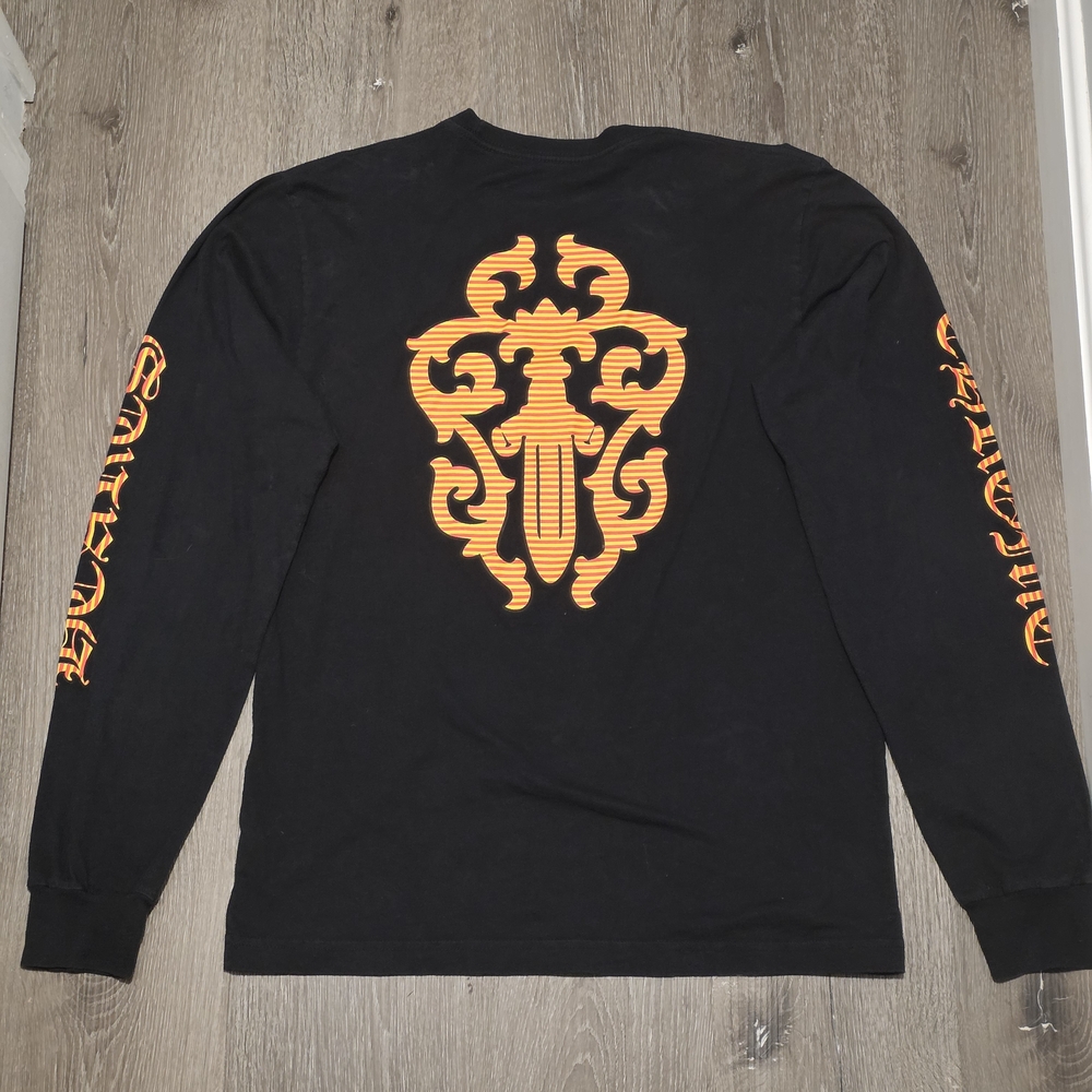 Chrome Hearts Orange Dagger Mens Large Long Sleeve
